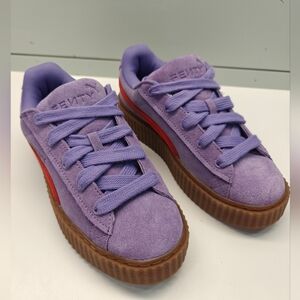 Puma Fenty Creeper Phatty Lavender Red Purple Suede Casual Sneakers Women's 7.5